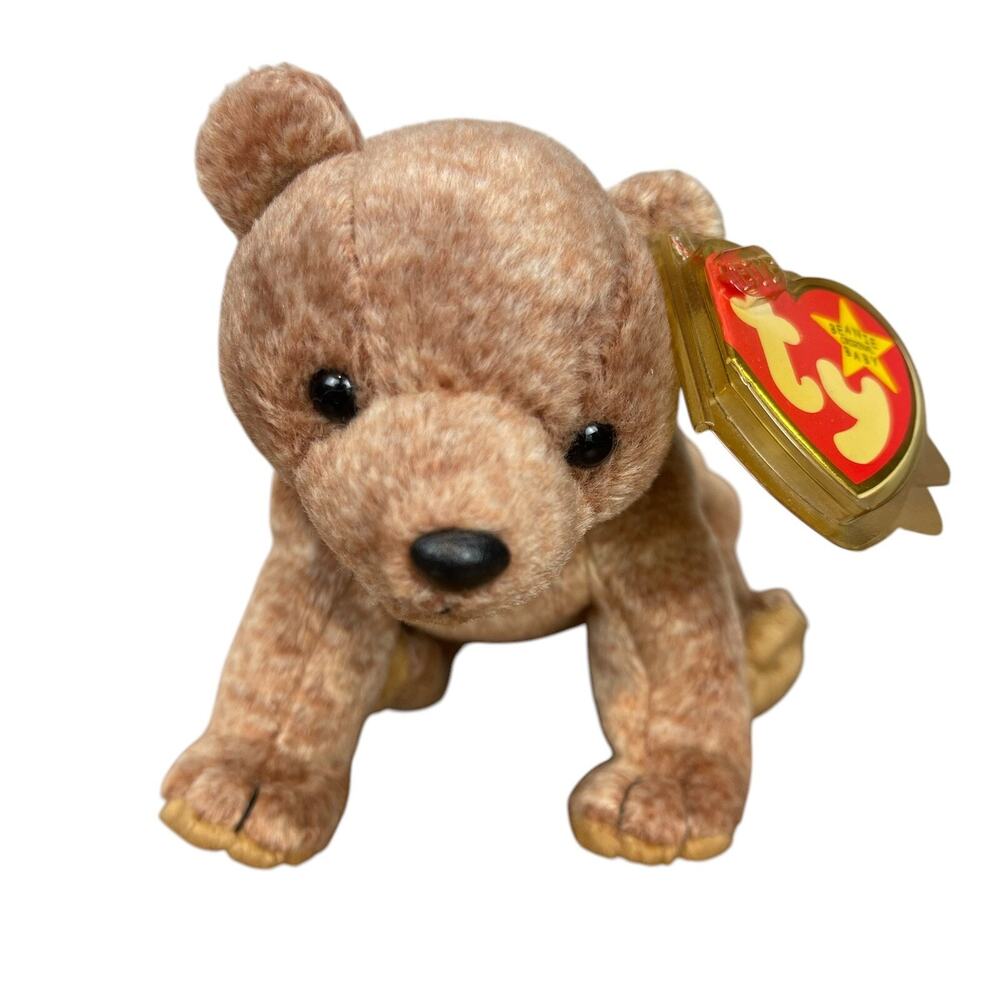 TY Beanie Baby - PECAN the Gold Bear (5.5 inch) - NWT Stuffed Animal Toy New - Picture 6 of 6